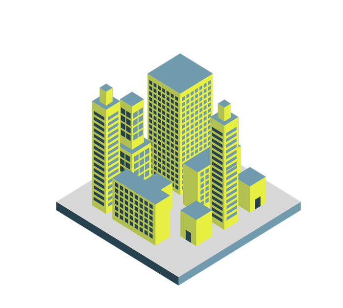 Iconografia della soluzione per il real estate di EBWorld: Geo4B Real Estate