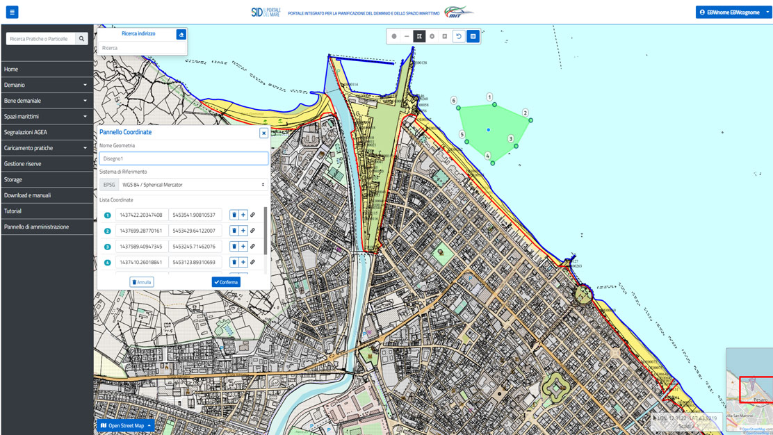 Software GIS per planimetria catastale e gestione delle informazioni catastali
