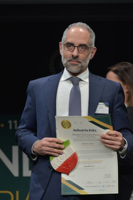 Francesco Mete, CEO EBWorld, al Premio Industria Felix